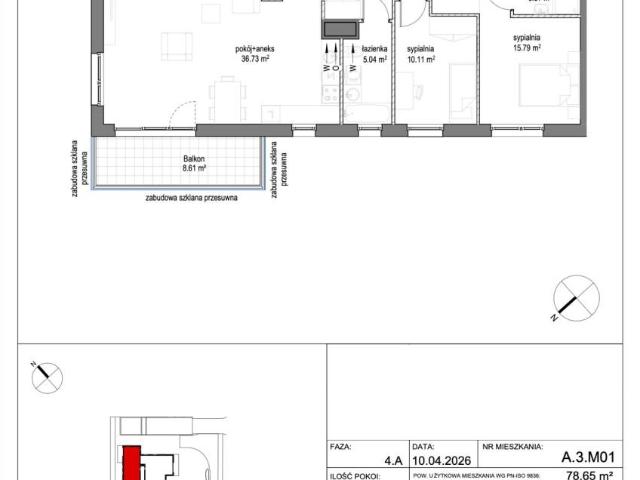 Nowoczesny apartament 3 pok. z Smart Home, balkon, miejsce