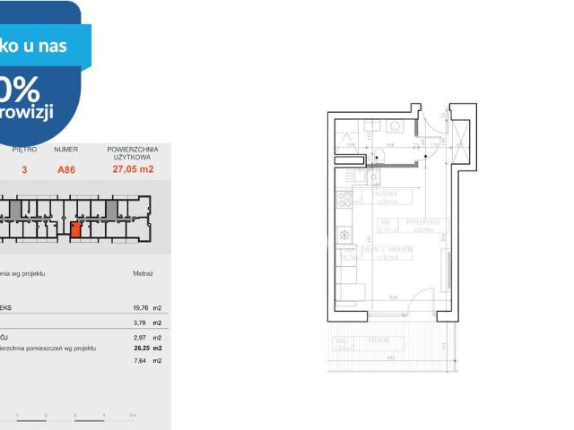 Nowoczesny apartament 27,08 m² w Bielawach system smart home