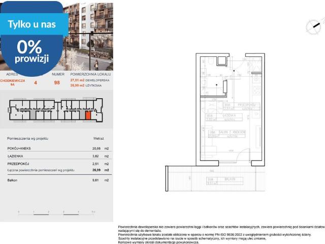 Nowoczesny apartament 27,18 m² w Bielawach system smart home