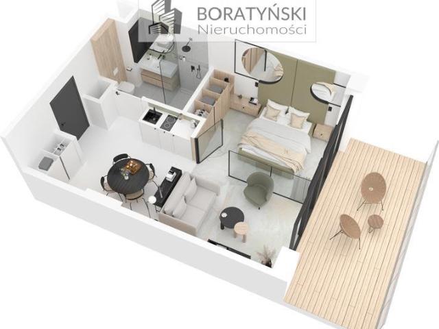 Nowoczesny apartament 2 pok. z balkonem w Ustroniu Morskim