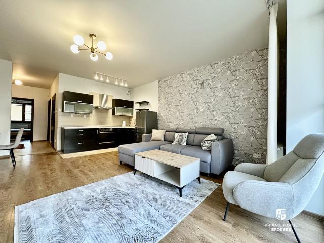 Nowoczesny apartament 2 sypialnie, Wiślane Tarasy, Kraków