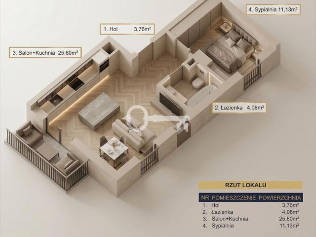 Nowoczesny apartament z tarasem i windą w Katowicach