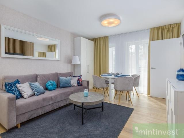 Nowoczesny 2 pokojowy apartament z ogródkiem 41,97 m² w Pobierowie