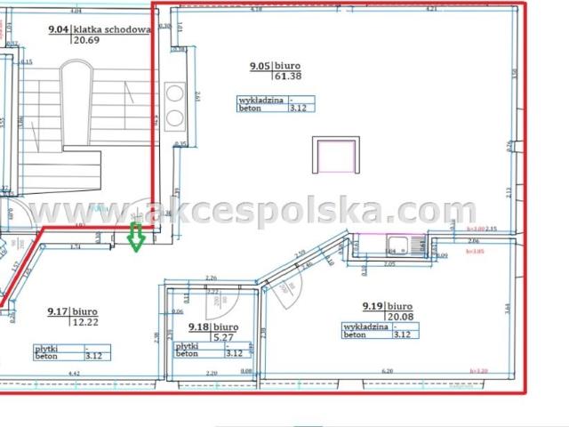 Nowoczesny biurowiec z open space i miejscem parkingowym