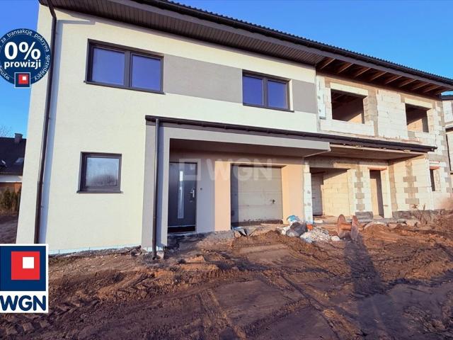 Nowoczesny bliźniak z garażem, cicha okolica, 124 m2