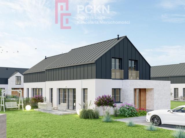Nowoczesny bliźniak 110 m² z garażem w Lipcowym Zakątku