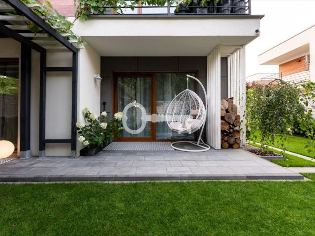 Nowoczesny bliźniak 122 m² z ogrodem i garażem