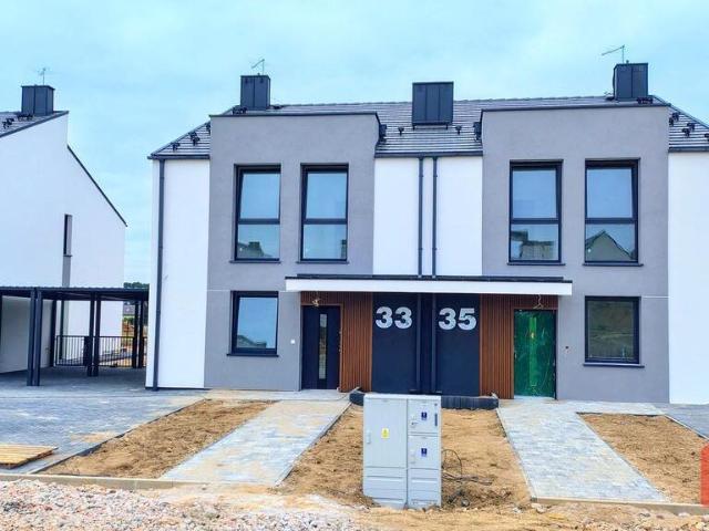 Nowoczesny bliźniak 128m2 z garażem i działką
