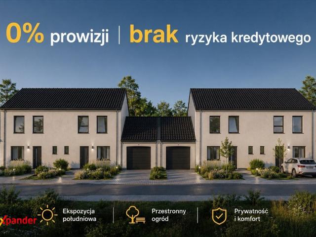 Nowoczesny bliźniak 136 m² z ogrodem i garażem w Gałowie