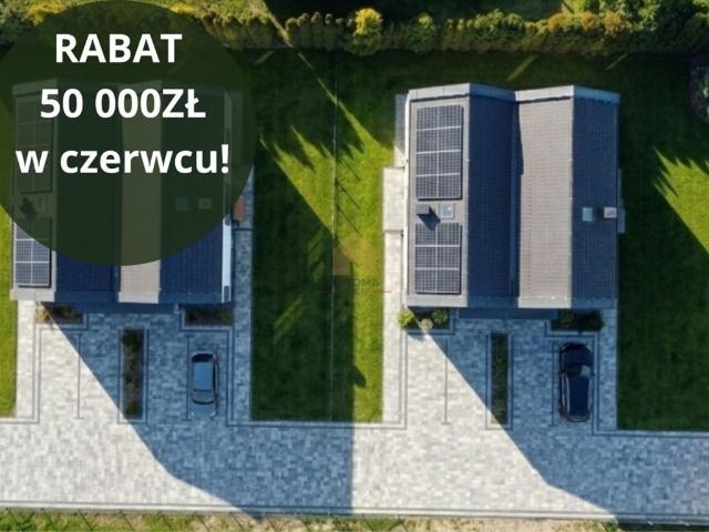 Nowoczesny bliźniak 139m2 z ogrodami i garażem