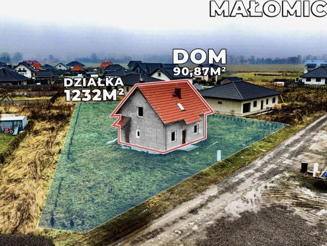 Nowoczesny dom 90,87 m² z dużą działką i funkcjonalnym układem