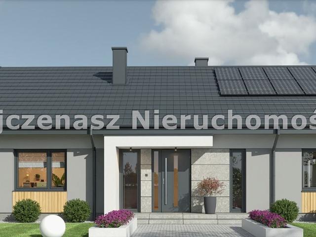 Nowoczesny dom 111 m2 z tarasem, ogrodem i alarmem
