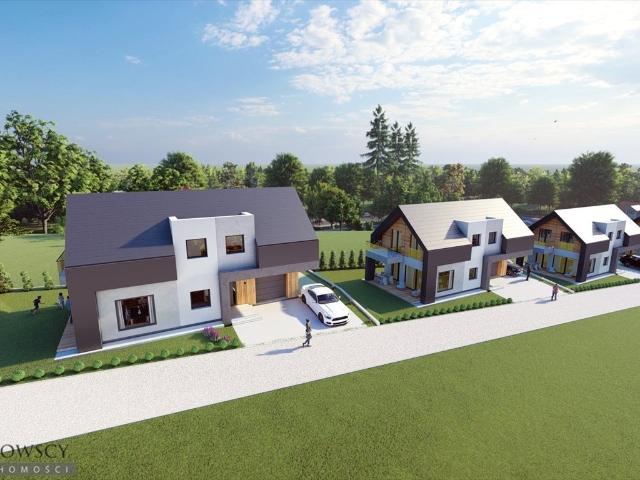 Nowoczesny dom 127m2 z garażem i balkonem w Bibicach