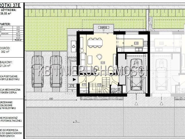Nowoczesny dom 139 m2 z ogrodem 380 m2, garaż i balkony