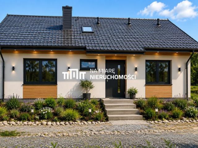 Nowoczesny dom 152 m² w stanie surowym z możliwością wykończenia