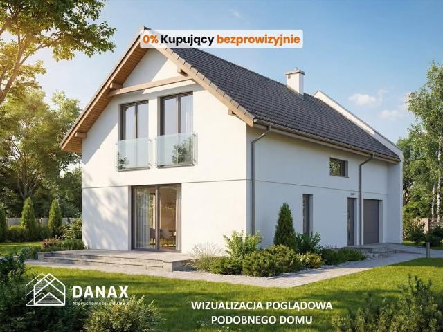 Nowoczesny dom wolnostojący z garażem, stan deweloperski