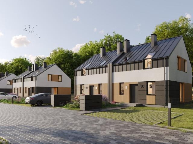 Nowoczesny dom z ogródkiem w Rąbieniu AB, 82,2 m²
