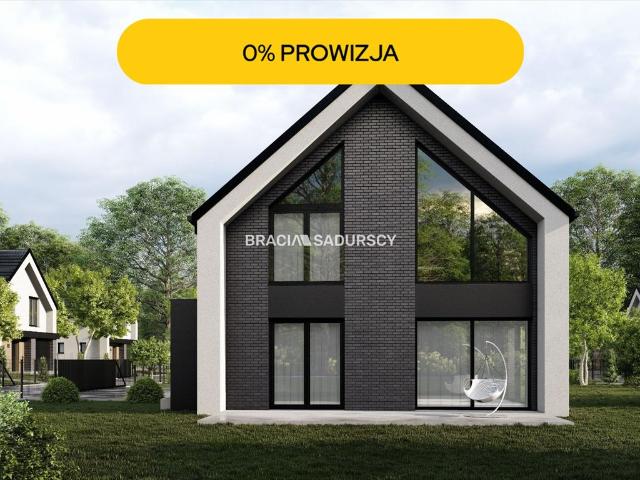 Nowoczesny dom z antresolą na Wilczkowicach, 200 m²