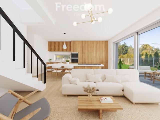 Nowoczesny dom bliźniaczy 120 m² z tarasem i garażem