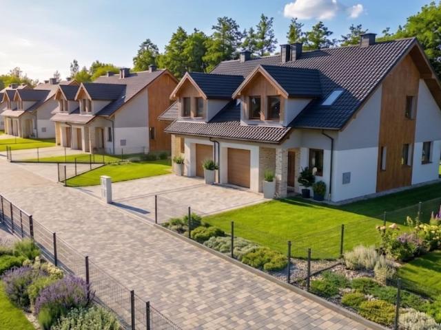 Nowoczesny bliźniak 155 m² z garażem i 2 miejscami
