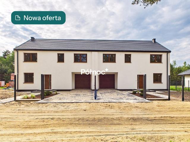 Nowoczesny dom bliźniak z lasem, 5 pokoi, garaż, 2025