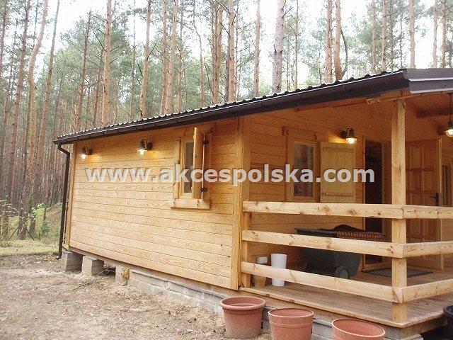 Nowoczesny dom rekreacyjny 35 m2 z tarasem i działką 1026 m2
