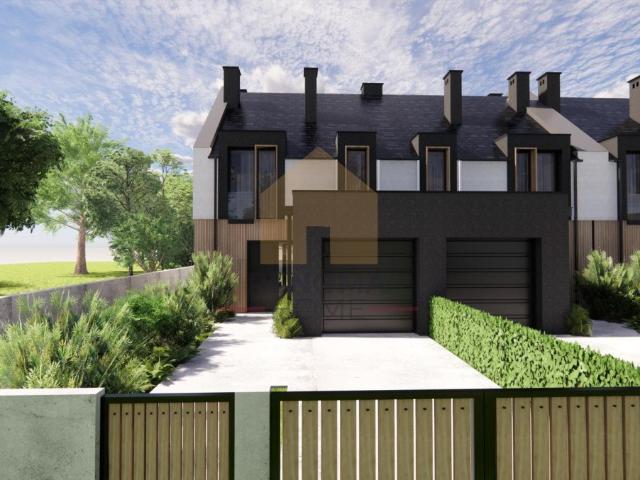 Nowoczesny dom szeregowy 112 m² z ogrodem i garażem
