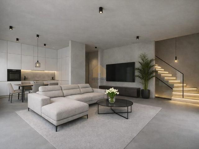 Nowoczesny dom szeregowy 113 m² z garażem i ogrodem