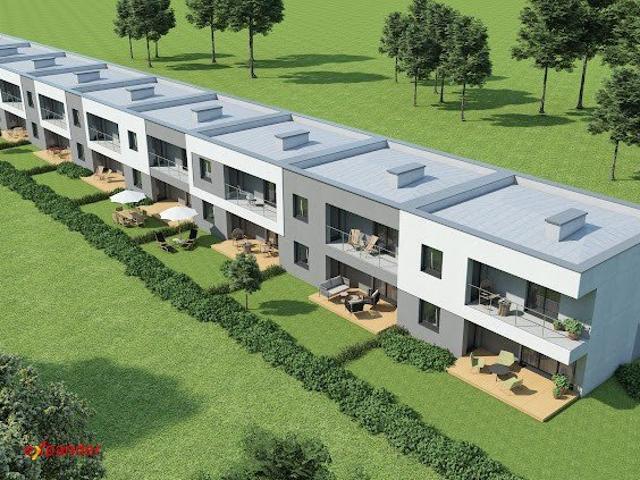 Nowoczesny dom szeregowy 126,85 m² z garażem i ogrodem