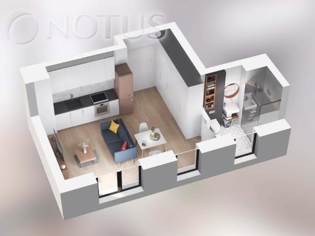 Nowoczesny loft 25,71 m² w prestiżowej inwestycji we Wrocławiu