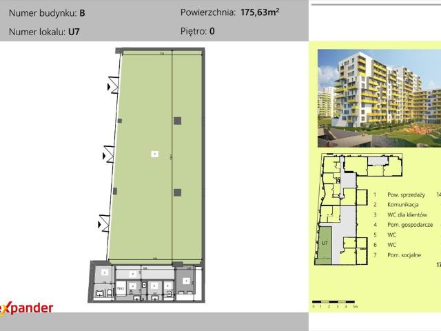 Nowoczesny lokal 175 m2 w Rzeszowie, Dworzysko Park