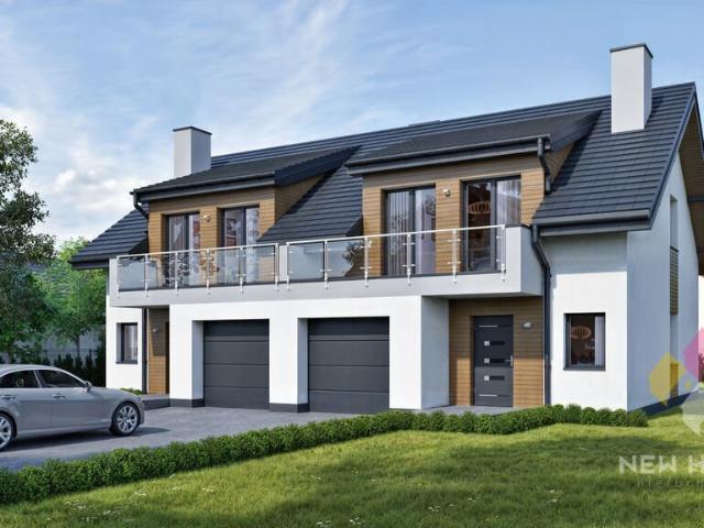 Nowoczesny segment 122 m² z garażem i ogrodem w Olsztynie