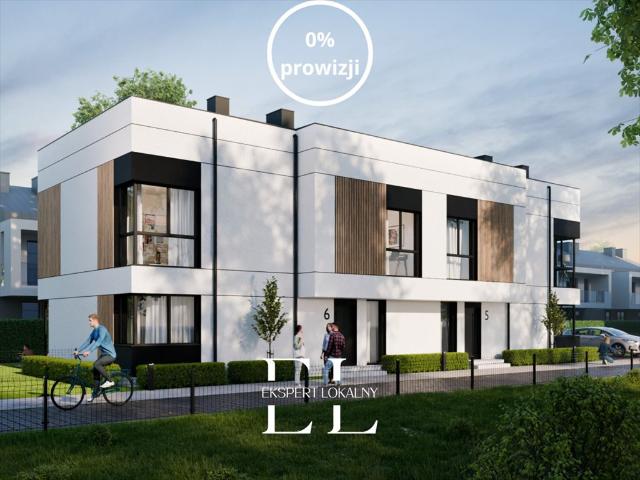 Nowoczesny segment 133 m² z ogrodem, 6 pokoi, Wawer