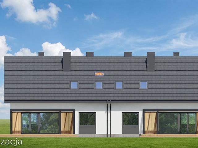 Nowoczesny segment 170 m2 z dużym ogrodem w Modlniczce