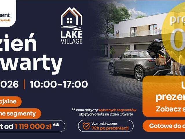 Luksusowy segment narożny z ogródkiem i garażem w inwestycji Lake Village