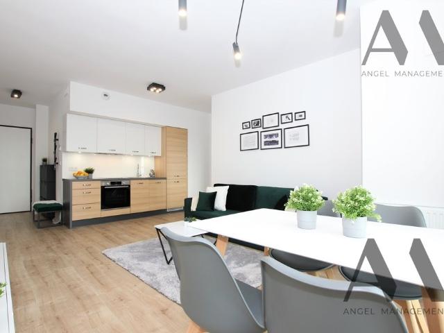 Nowoczesny 2 pok. apartament z balkonem i widokiem na rzekę
