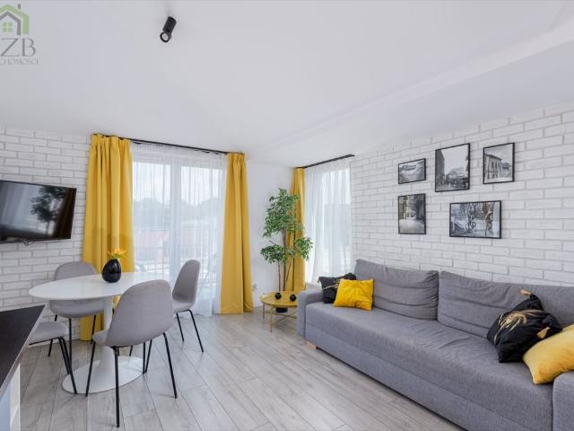 Nowoczesny 2 pok. apartament z balkonem, klimatyzacją