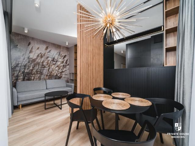 Nowoczesny 2 pokojowy apartament z klimatyzacją i balkonem
