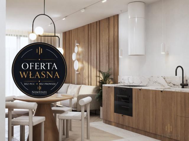 Nowoczesny 2 pokojowy apartament z loggią w Młyny Mogilska