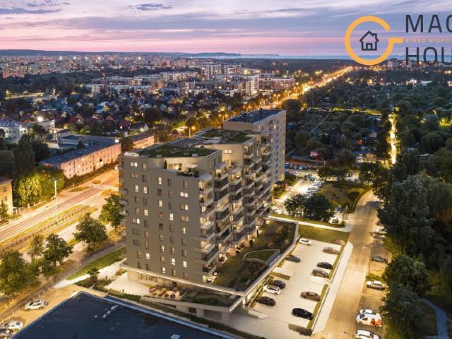 Nowoczesny 2 pokojowy apartament z tarasem i balkonem