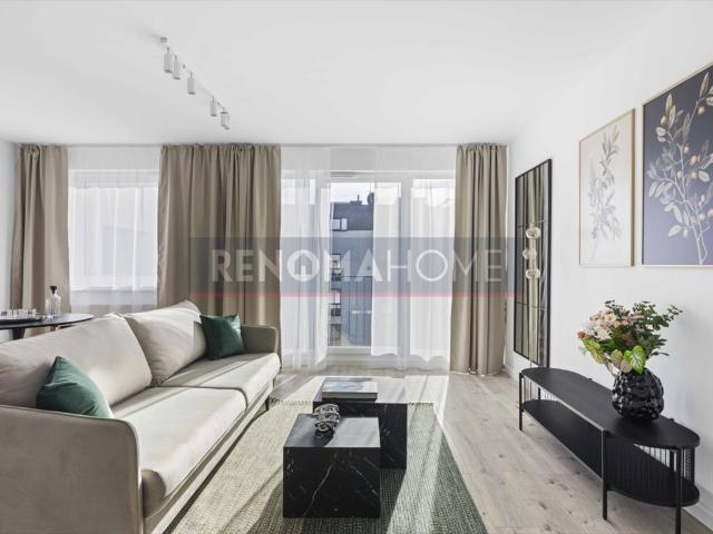 Nowoczesny 2 pokojowy apartament z tarasem, pełne umeblowanie