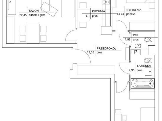 Nowoczesny 3 pokojowy apartament z balkonem i miejscem parkingowym