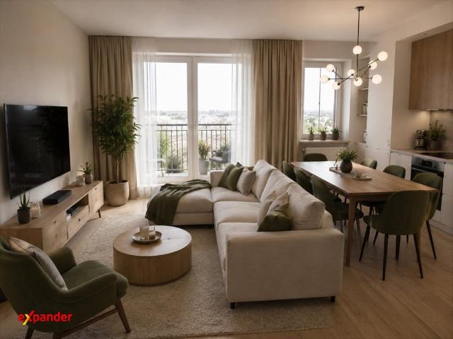 Nowoczesny 3 pokojowy apartament z balkonem i wykończeniem pod klucz