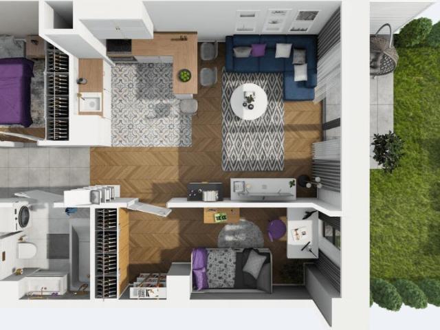 Nowoczesne mieszkanie 3 pok. z tarasem i smart home