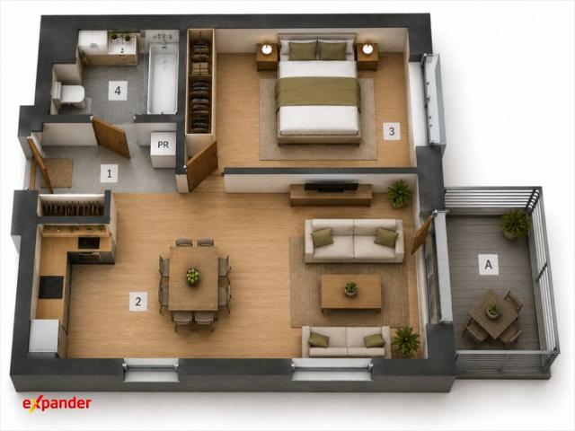 Nowoczesne 44 m² w Rzeszowie, stan deweloperski polecam!