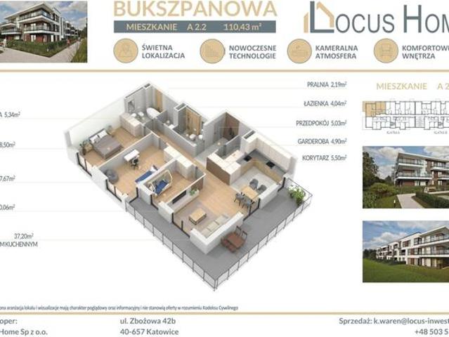 Nowoczesne mieszkanie 4 pokojowe z balkonem
