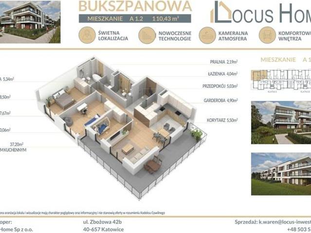 Nowoczesne mieszkanie 4 pokojowe z balkonem