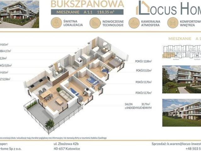 Nowoczesne mieszkanie 5 pokojowe z balkonem