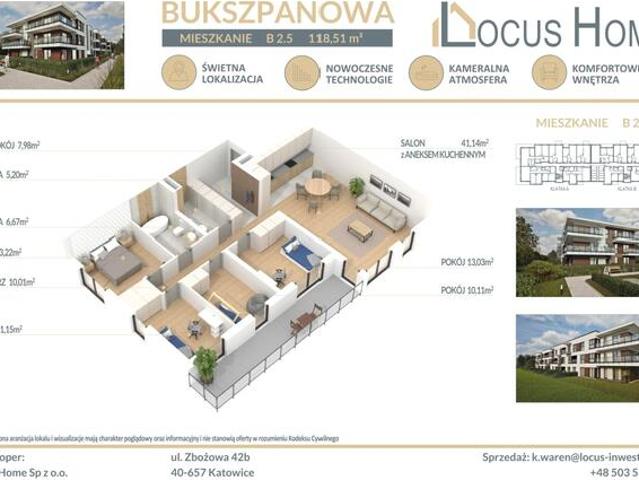 Nowoczesne mieszkanie 5 pokojowe z balkonem