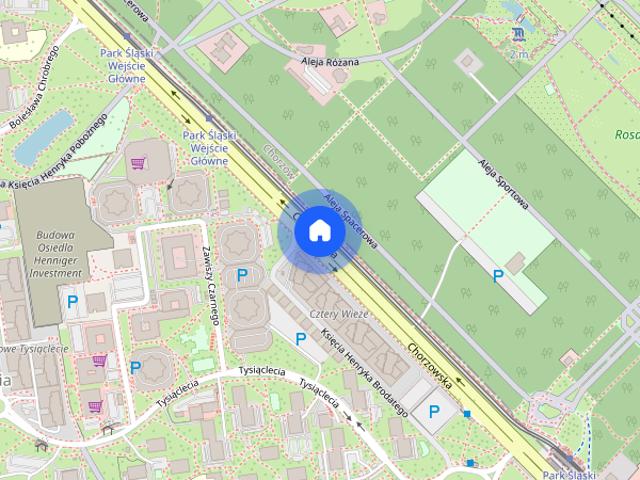 Nowoczesne mieszkanie na wynajem – Katowice, ul. Chorzowska 4 Wieże